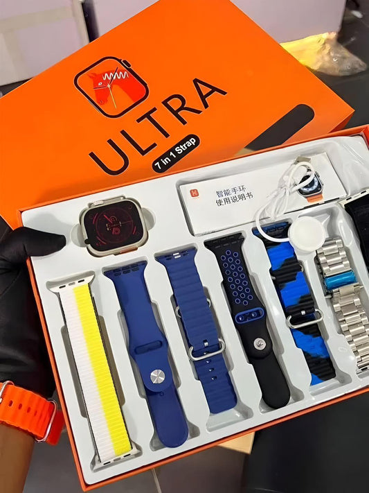 7 IN 1 ULTRA SMART WATCH - Stainless Steel